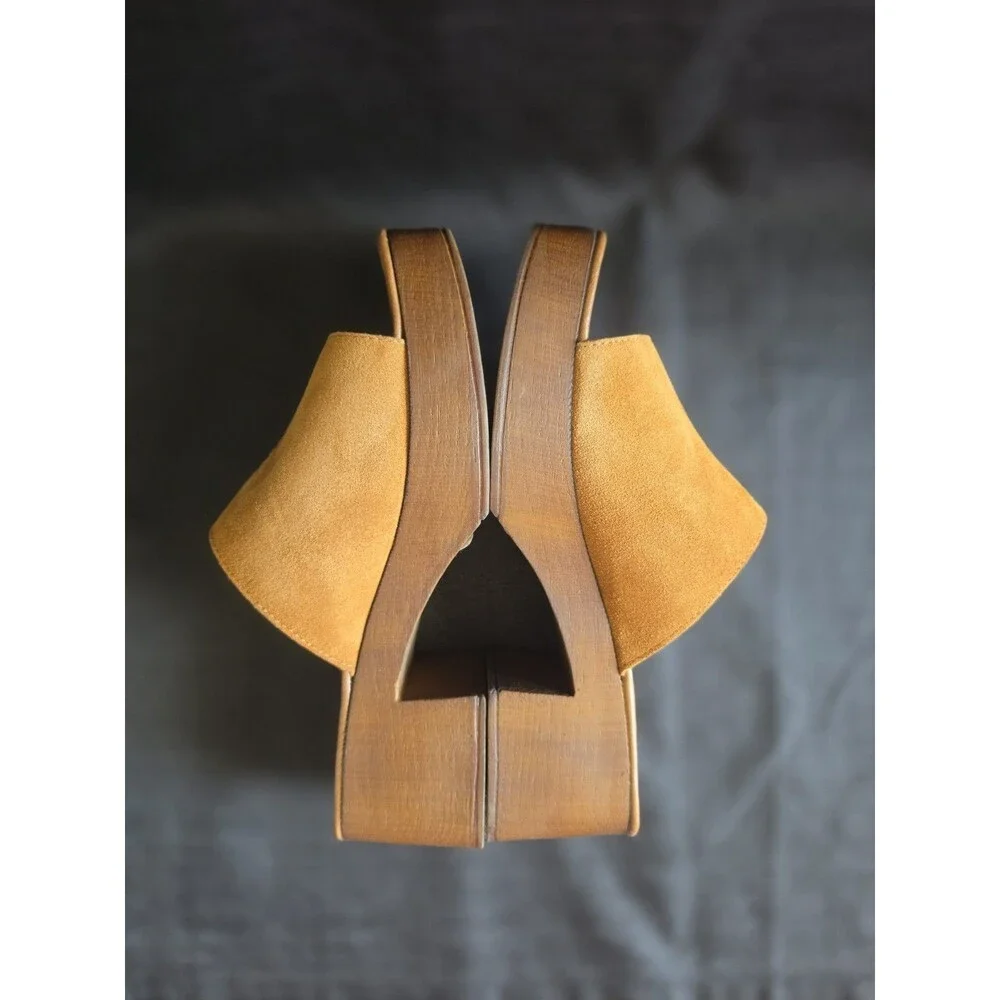Seychelles Made For Me Suede Platform Mule NWOB Size 9 Boho Festival Concert - Picture 6 of 10